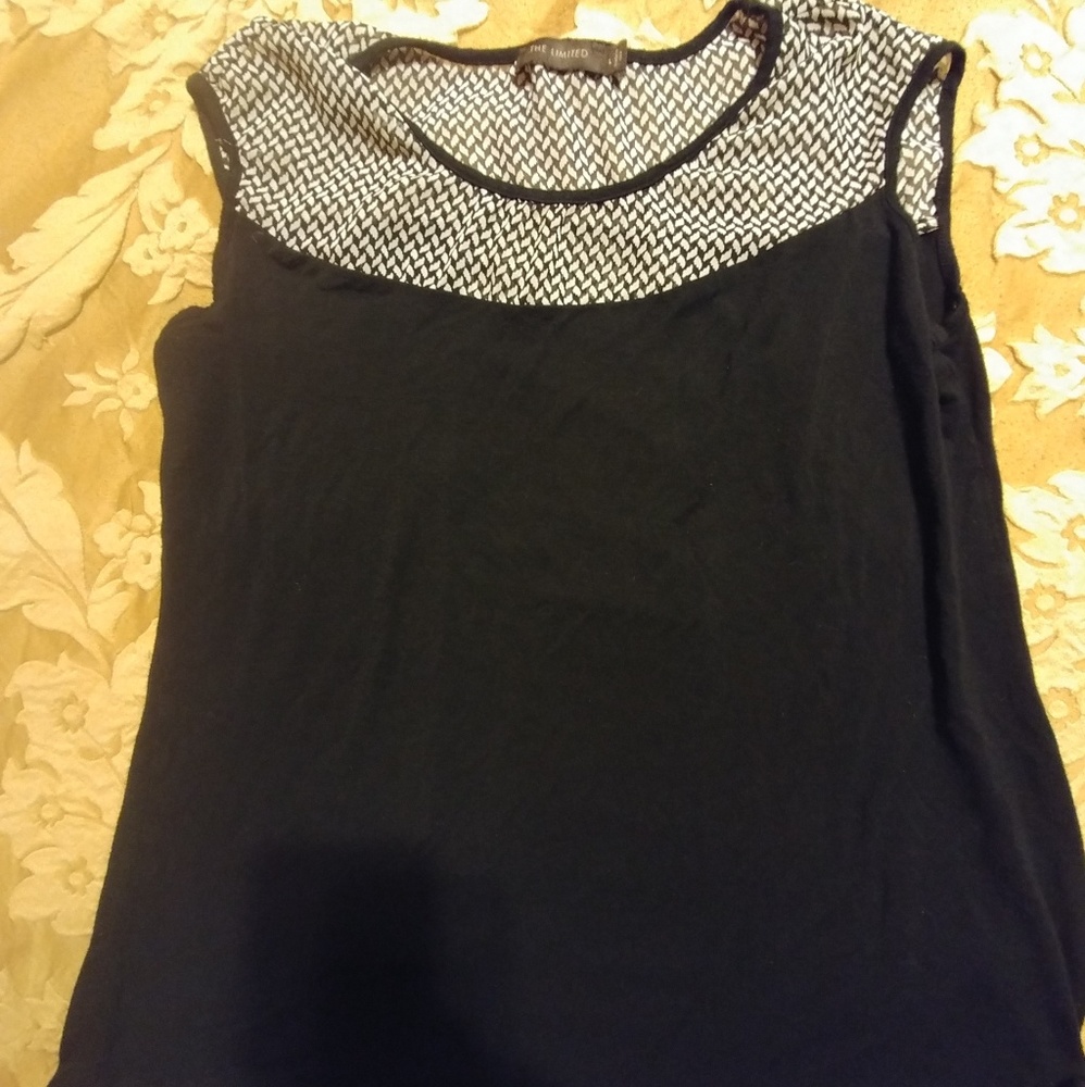 Top with sheer shoulder and back.
